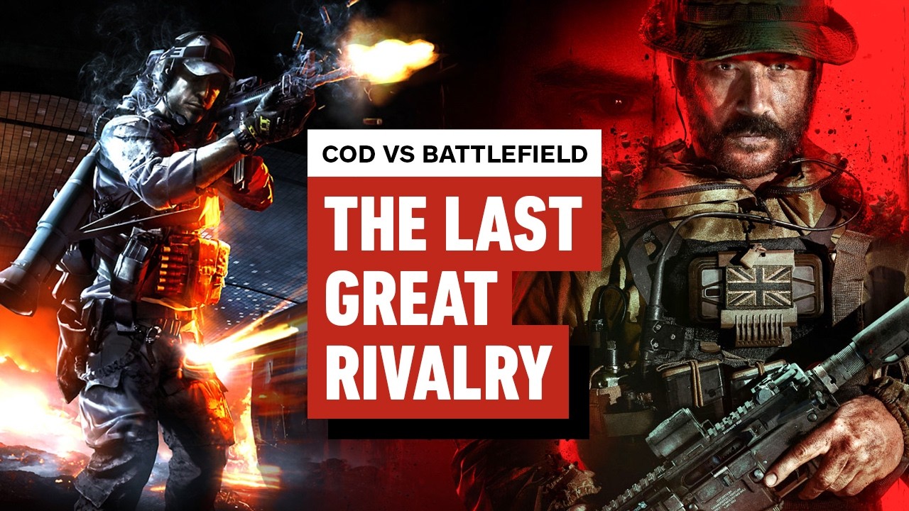 پوستر ندای وظیفه vs. میدان نبرد آخرین رقابت بزرگ در دنیای بازی‌ها