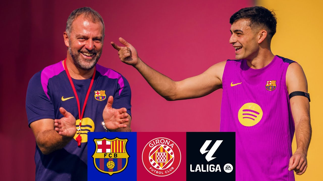 پوستر پیش‌نمایش مسابقه بارسلونا مقابل جیرونا 🔥 لالیگا ۲۵/۲۶