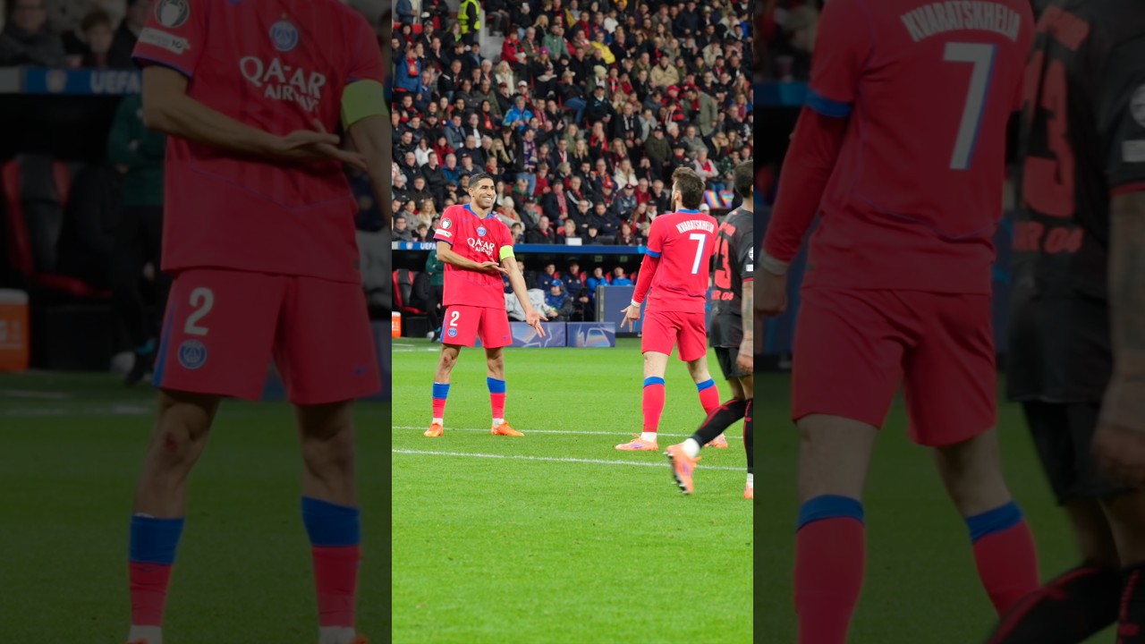 پوستر زیبای طبیعی در لیگ قهرمانان اروپا 😌⚽️ پی‌اس‌جی و...