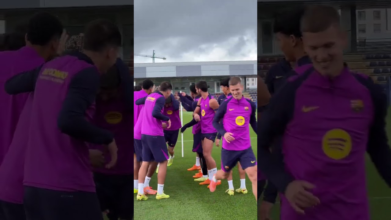 پوستر لوئی و المو به تیم برگشتند 👏 شورت‌های بارسلونا