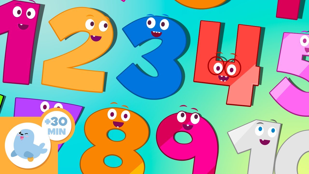 پوستر بیایید با هم عددها را با شادی و آواز یاد بگیریم! 🎶 آهنگ...