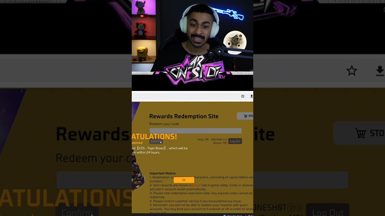 کد جدید فری فایر رو وارد کنیم 😱