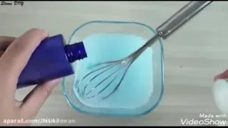 آموزش درست کردن اسلایم خیلی ساده😍