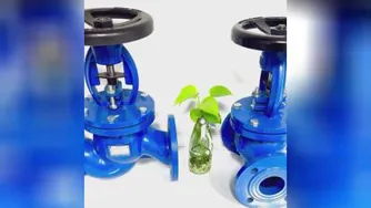 شیر گلوب (سوزنی) آکاردئونی فلنجدار PN40 -برند SMJ