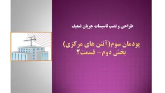 آنتن های مرکزی-پودمان سوم- بخش 2- قسمت 2-