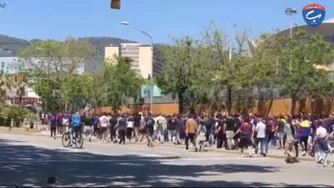 جو وحشتناک بیرون ورزشگاه پیش از دیدار بارسا و اتلتیکو مادرید