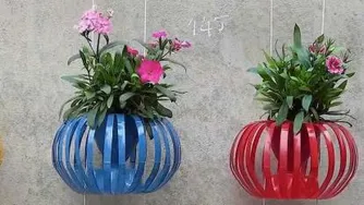 ساخت آویز با بطری های پلاستیکی