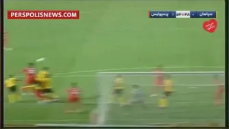 گل اول پرسپولیس به سپاهان توسط عیسی آل کثیر