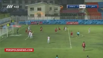 گل پرسپولیس به نساجی توسط سیامک نعمتی