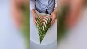 ترفند دیدنی هندونه شب یلدا