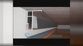 نحوه صحیح اجرای کشسان و پلتفرمهای هالوژه و هواکش توسط پروفیل دو منظوره اف و اچ ونصب فینیشینگ در پایان کار