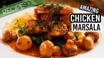 مرغ شگفت انگیز با Marsala