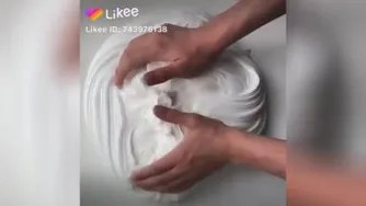 اسلایم خامه ای 😁