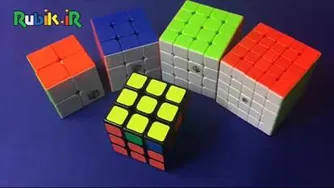 آموزش مکعب روبیک تکمیل با جفت رنگ