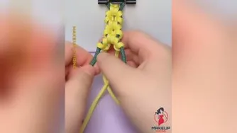 دخترادست بند ببافید هدیه بدید🤗🍏(سری1)