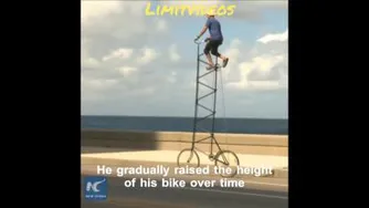 ⭐🔥👏بلندترین دوچرخه جهان در شهر👏🔥⭐