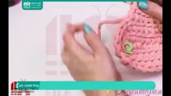 آموزش بافت کوله‌پشتی زیبا با قلاب