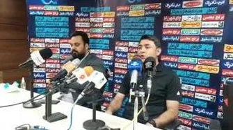 نشست خبری فاضلی پس از تساوی برابر پرسپولیس