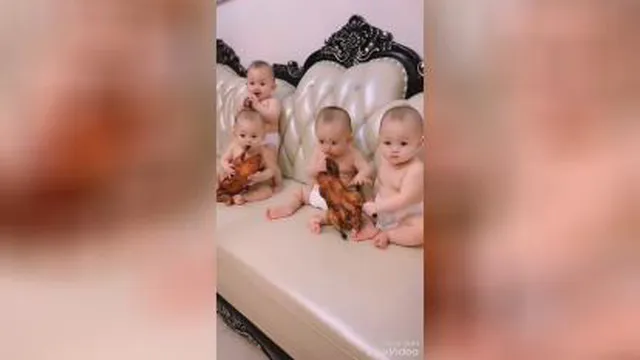 این کلیپ شاد از کودکان رو ببینید حال تون خوب بشه