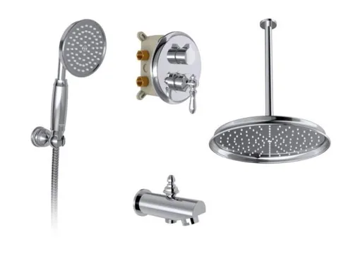 شیرحمام توکار کروم