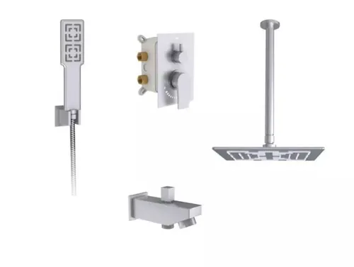 رومر | توکار حمام | کروم مات