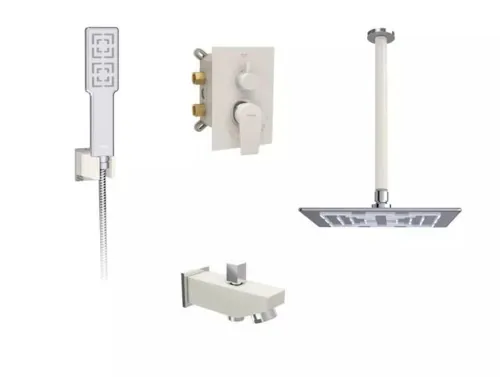 رومر | توکار حمام | شیری کروم