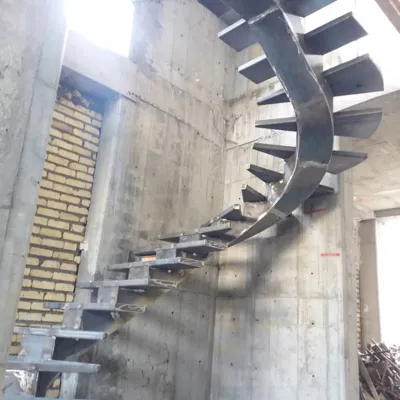 نصب پله گرد