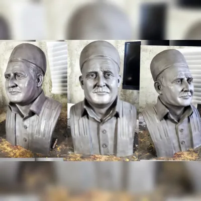 ساخت یادبود مجسمه برای نصب سر مزار