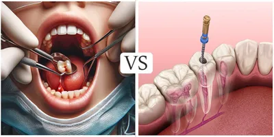 قبل و بعد عصب کشی دندان