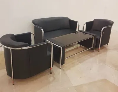 نیم ست مبلمان نیلپر مشکی با میز