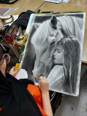 دوره آموزش سیاه قلم در قزوین