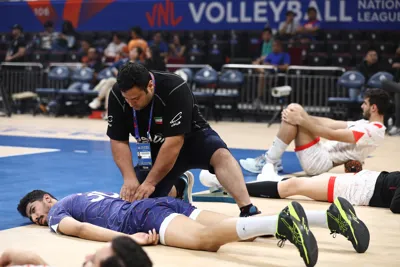 محمدناصر نقره ماسور تیم ملی والیبال | مبین نصری VNL 2024