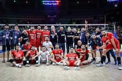 محمدناصر نقره ماسور تیم ملی والیبال | برد اوکراین VNL2025