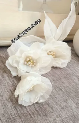 گل کاغذی با پارچه