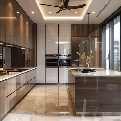 اجرا کابینت طرح چوب