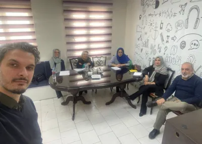 حضور در در جمع همکاران در دفتر سبلان