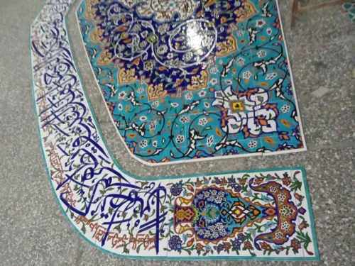 اجرای صفر تا صد کاشی کاری سنتی
