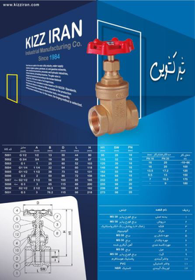 شیر کشویی برنجی کیز ایران