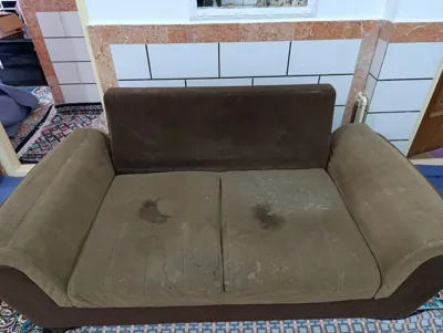 قبل شستشو مبل توسط دستگاه