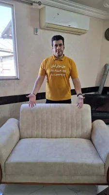 بعد از شستشو مبل توسط دستگاه 