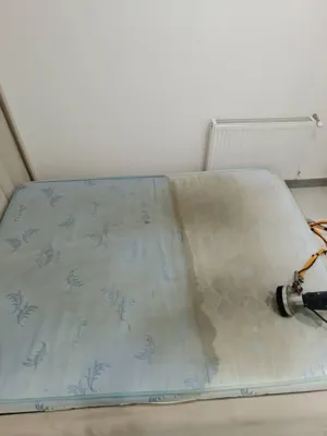 قبل شستشو تشک توسط دستگاه