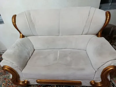 بعد از شستشو مبل توسط دستگاه 