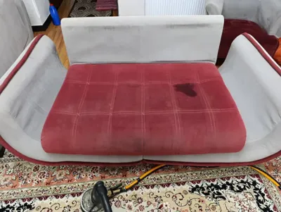 قبل از شستشو مبل توسط دستگاه 