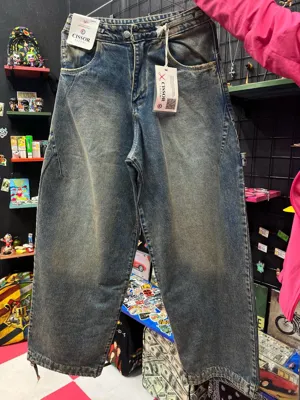 شلوار جین فول بگ پایین گت خور