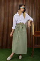 #new collection&nbsp; دامن جلو دکمه&nbsp; جنس🧶: لنین zara&nbsp; 270 گرم&nbsp; رنگبندی🌈: 8 سایز بندی : دو سایز مناسب برای36 تا 48 جهت سفارش در واتس آپ به شماره&nbsp; 09354805144 09133008156 &nbsp;پیام دهید&nbsp; &nbsp;&nbsp;📡:&nbsp;