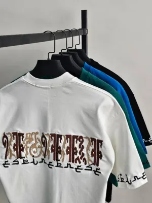 تیشرت تک پسرانه گلدوزی پنبه