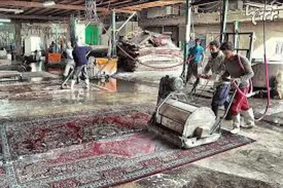 قالیشویی باسابقه آستاره در اصفهان 