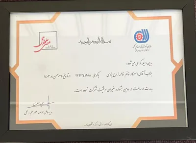 لوح تقدیر سفیران موفقیت