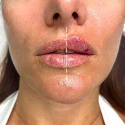 قبل و بعد تزریق فیلر نسیم شهر