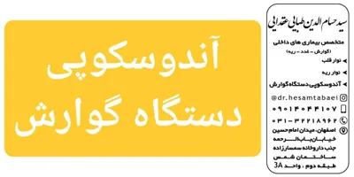 دکتر متخصص بیماریهای داخلی آندوسکوپی گوارش در اصفهان